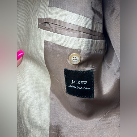 J.Crew - Luxuries Men's Blazer Crosby Classic-fit Suit Jacket 100% Irish Linen - Picture 11 of 13